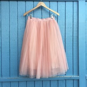 Light Pink Tulle Skirt